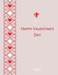 I Love You Happy Valentine's Day Notebook: Elegant Journal for Lover Beautiful gift for her notebook happy valentine's day 8,5"x11" Lined Paper