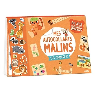 ANIMAUX MES AUTOCOLLANTS MALINS