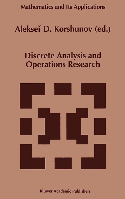 Discrete Analysis and Operations Research