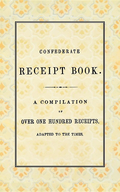Confederate Receipt Book