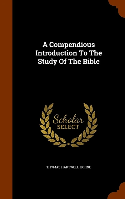 A Compendious Introduction To The Study Of Bible