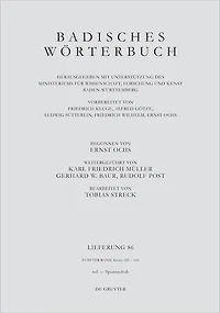 Band V/Lieferung 86: Badisches Wörterbuch.