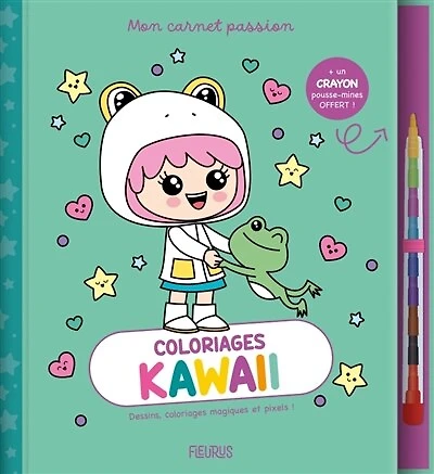 Coloriages kawaii: dessins, coloriages magiques et pixels !