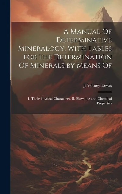 A Manual Of Determinative Mineralogy, With Tables for the Determination Of Minerals by Means Of: I. Their Physical Characters. II. Blowpipe and Chemical Properties