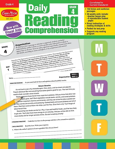 Daily Reading Comprehension, Grade 4 Te