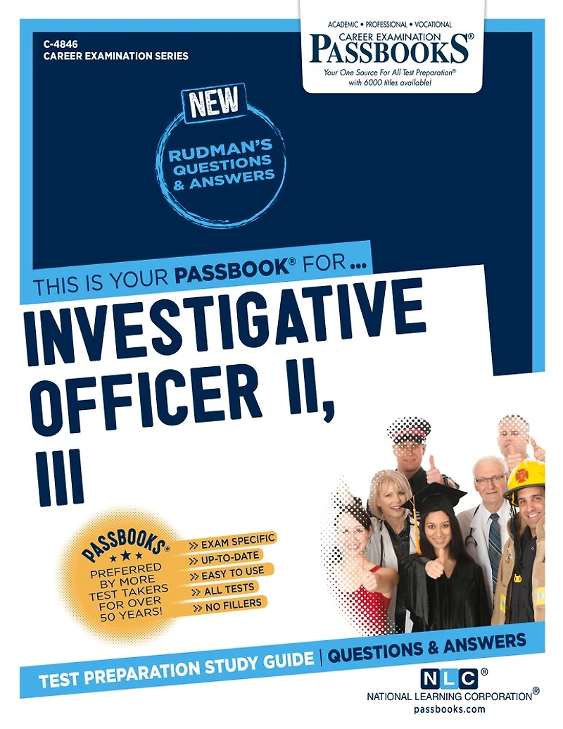 Investigative Officer II, III (C-4846): Passbooks Study Guide