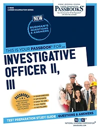 Investigative Officer II, III (C-4846): Passbooks Study Guide