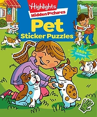 Pet Sticker Puzzles: Over 280 Stickers to Find Hidden Objects within Cute Dogs, Cats and Other Pets, Animal Lover Sticker Activity Book for Kids 3 and Older