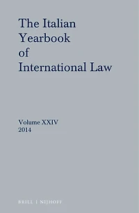Italian Yearbook of International Law 24 (2014)