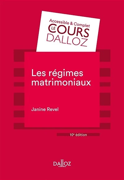 Les régimes matrimoniaux