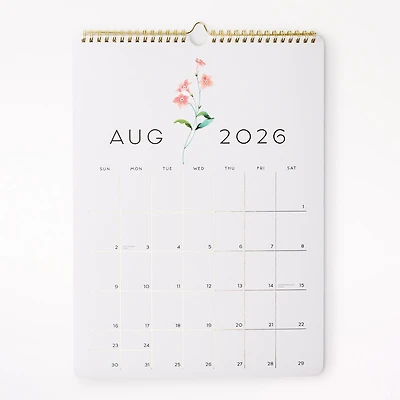 Floral Spiral 17‑Month Planner
