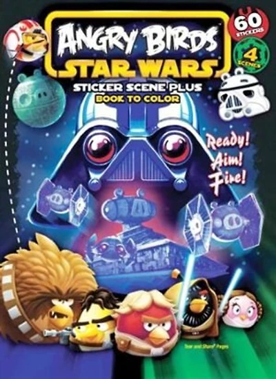 Angry Birds Star Wars Scene Plus Book to Color