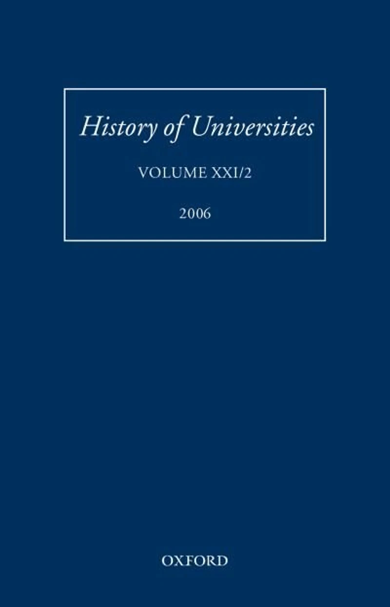 History of Universities: Volume XXI/2