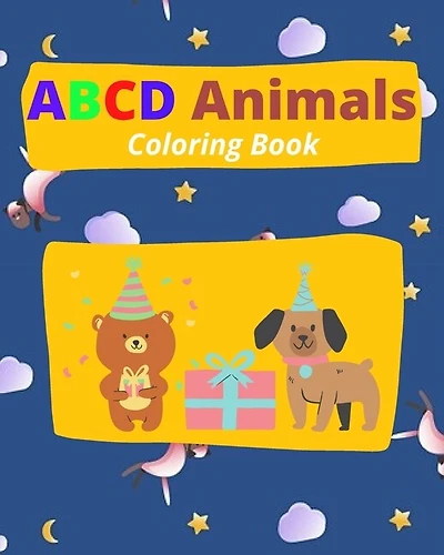 ABCD Animals Coloring Book: An Activity Book for Kids to Learn the English Alphabet Letters from A to Z And Coloring Animals