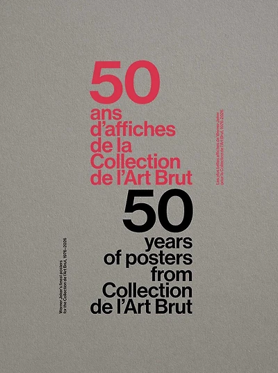 50 Years of Posters from Collection de l'Art Brut: Werner Jeker's finest posters for the Collection de l'Art Brut, 1976–2026