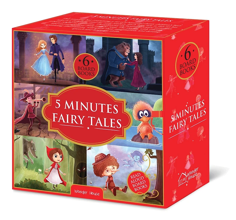 5 Minutes Fairy Tales Bookset: Giftset of 6 Board Books for Children (Abridged and Retold)