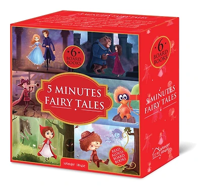 5 Minutes Fairy Tales Bookset: Giftset of 6 Board Books for Children (Abridged and Retold)