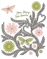 Love Muchly Greeting Cards: Wedding - One story. Two hearts. (Pack of 6)