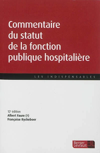 Commentaire du statut de la fonction publique hospitalière 2024