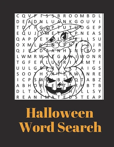 Halloween Word Search: Large Print Word Search Puzzles for Adults and Teens
