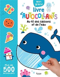 Au fil des saisons et de l'eau: mon grand livre d'autocollants