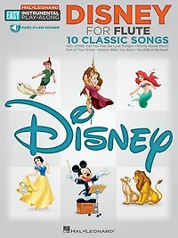 Disney - 10 Classic Songs: Flute Easy Instrumental Play-along Book With Online Audio Tracks