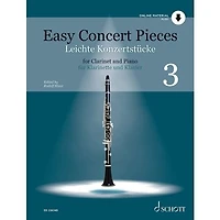 Easy Concert Pieces - Volume 3 for Clarinet and Piano - 14 Pieces From 4 Centuries