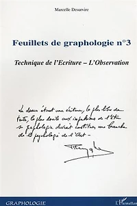 Feuillets de graphologie n°3: Technique de l'Ecriture - L'Observation