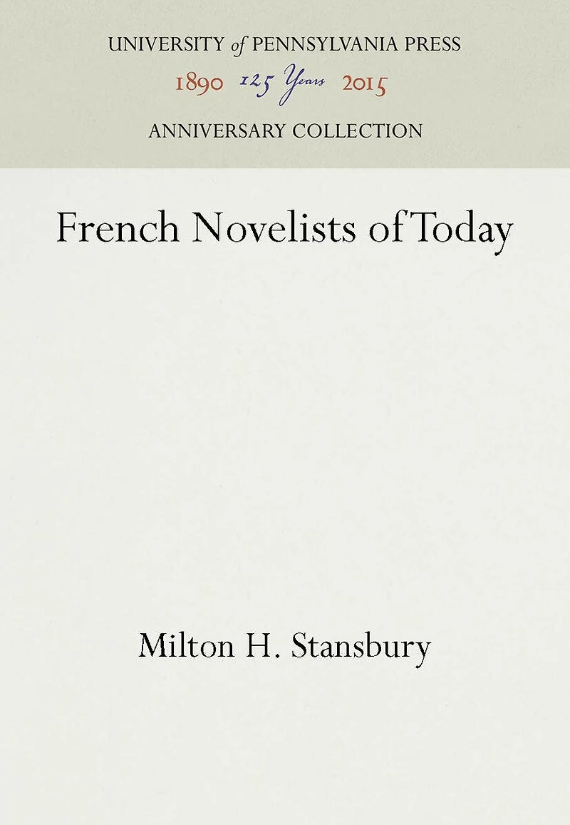 French Novelists of Today
