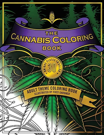 The Cannabis Coloring Book: Adult Theme Coloring Book