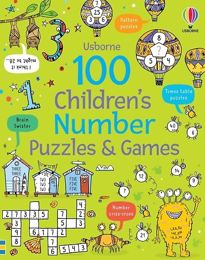 100 Children's Puzzles and Games: Number