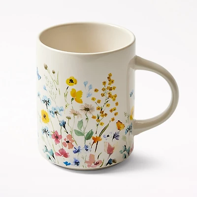 Painted Spring Floral Mug