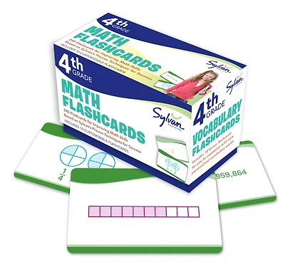 4th Grade Math Flashcards: 240 Flashcards for Improving Math Skills (Place Value, Comparing Numbers, Rounding Numbers, Fractions, Decimals, Measurements, Geometry)