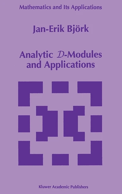 Analytic D-Modules and Applications