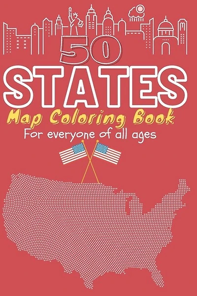 50 States map coloring activity book for everyone of all ages: All American states map mandala coloring book for days and weeks engaging entertainment. Great book to for memory improvement, Relaxation and Calmness. Size 6x9" Easy to carry and lightweight.