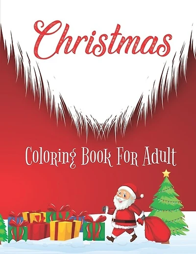 Christmas Adult Coloring book: Large Print Christmas Adult Coloring Book