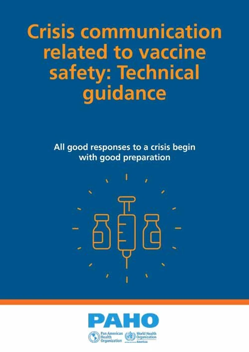 Crisis communication related to vaccine safety: Technical guidance