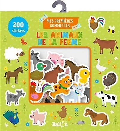 Animaux de la ferme -les-200 gommettes
