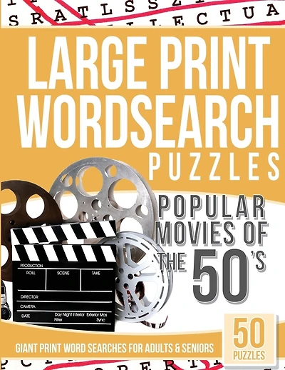 Large Print Wordsearches Puzzles Popular Movies of the 50s: Giant Print Word Searches for Adults & Seniors