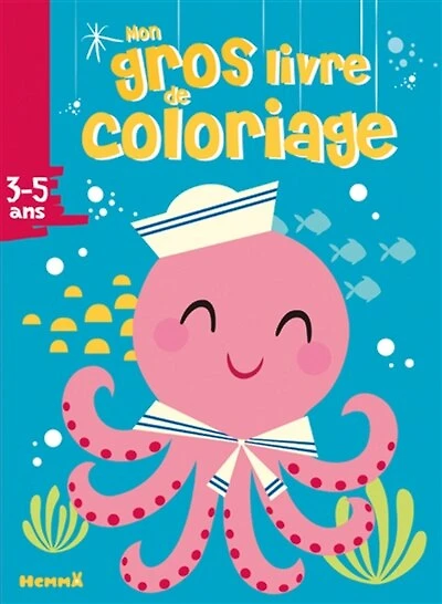 Mon gros livre de coloriage: pieuvre