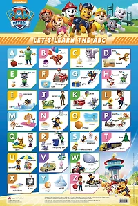 Paw Patrol Wall Chart: Learn The Abc
