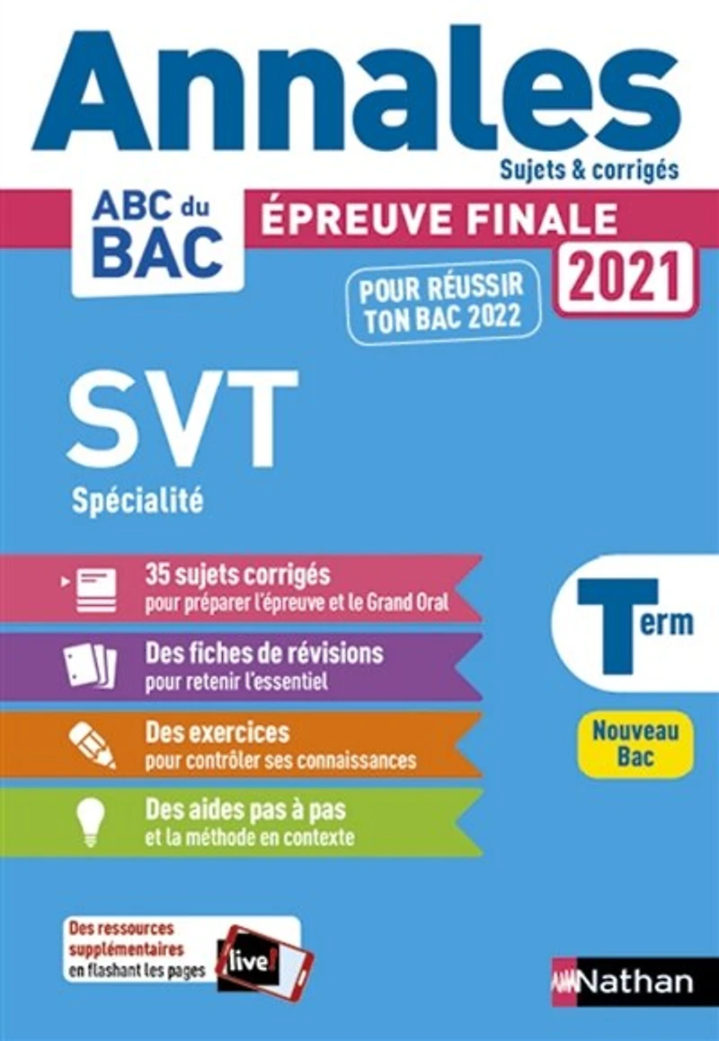 SVT spécialité terminale : épreuve finale 2021 : nouveau bac: épreuve finale 2021