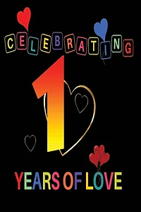 Celebrating 1 years Of Love: Personalized Anniversary Book - First Wedding Anniversary Gift For Husband & Wife