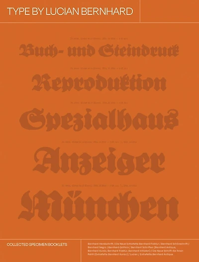 Type by Lucian Bernhard: Collected Specimen Booklets