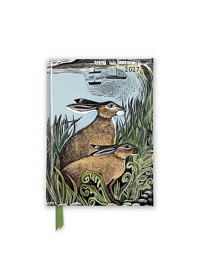 Angela Harding: Rathlin Hares 2027 Luxury Pocket Diary Planner - Week to View