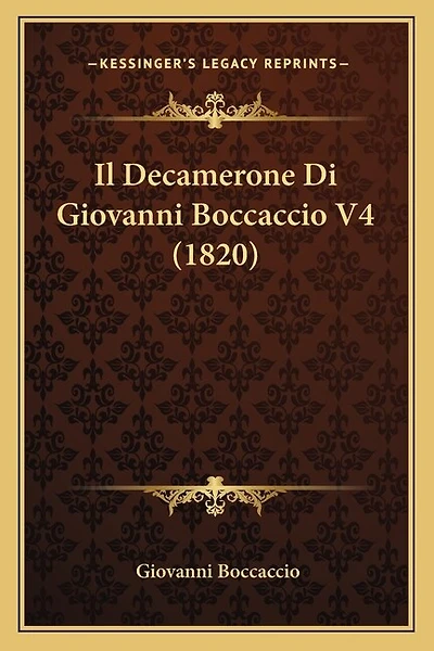 Il Decamerone Di Giovanni Boccaccio V4 (1820)