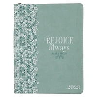 Christian Art Gifts 2023 18-Month Planner for Women | Rejoice Always - Psalm 118:24 Inspirational Bible Verse