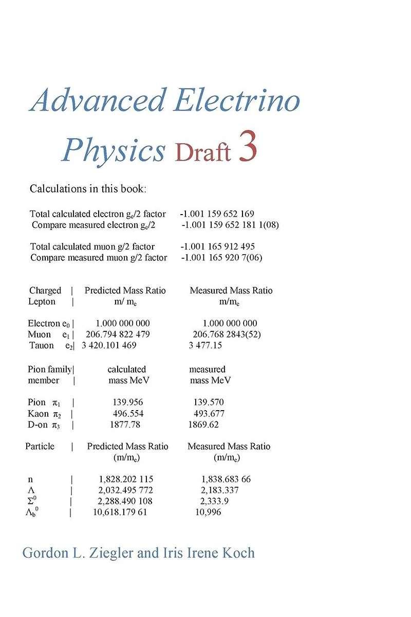 Advanced Electrino Physics Draft 3