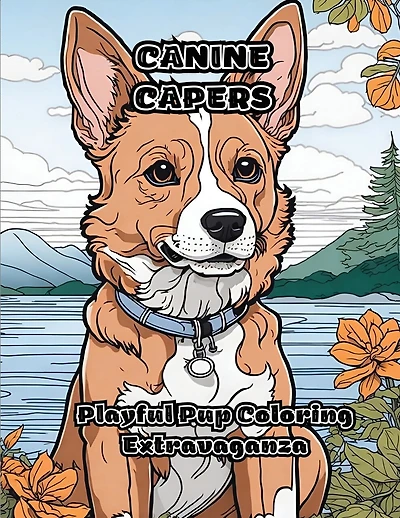 Canine Capers: Playful Pup Coloring Extravaganza