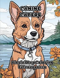 Canine Capers: Playful Pup Coloring Extravaganza